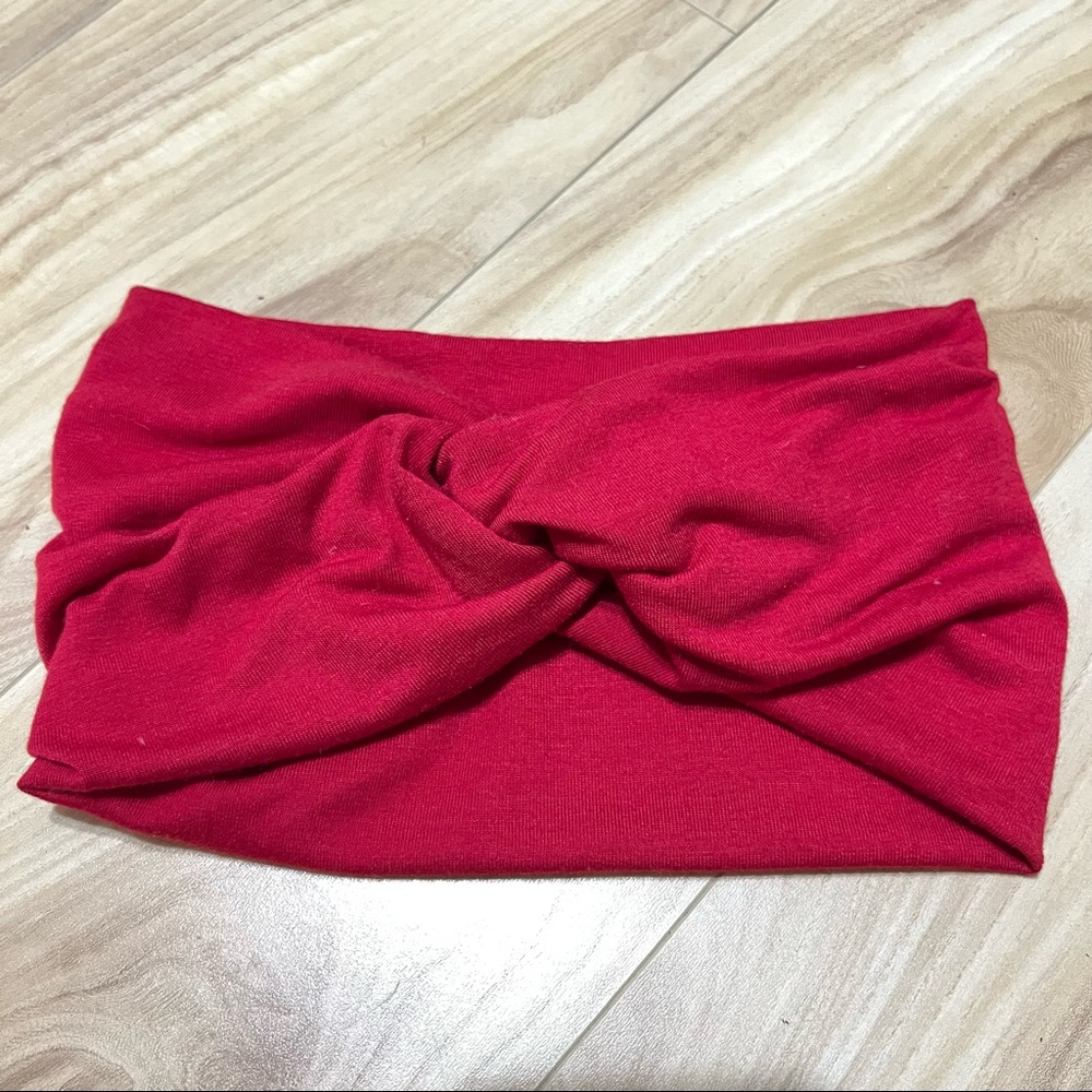 Urban Outfitters twist headwrap red - one size
